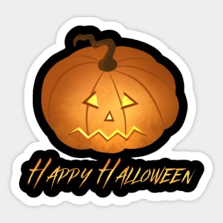 Happy Halloween Pumpkin Sticker